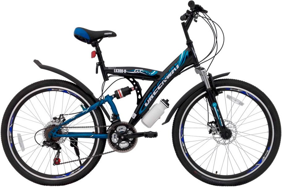 Велосипед Greenway LX300-H 26 (18.5, черный/синий) купить в Минске