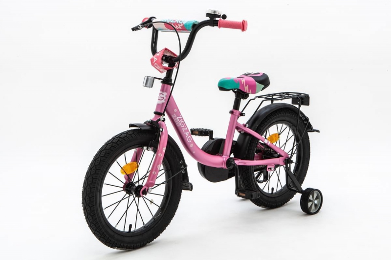 Детский велосипед Zigzag ZOO 16 розовый (ZG-1682) купить в Минске