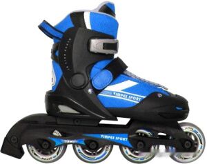 Роликовые коньки Vimpex Sport PW-121A (р. 27-30, черный/синий) Роликовые коньки Vimpex Sport PW-121A (р. 27-30, черный/синий)