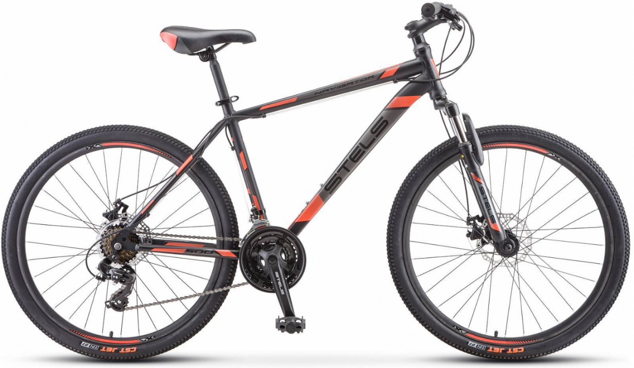 Велосипед Stels Navigator 500 D 26 F010 (20, черный/красный, 2020)