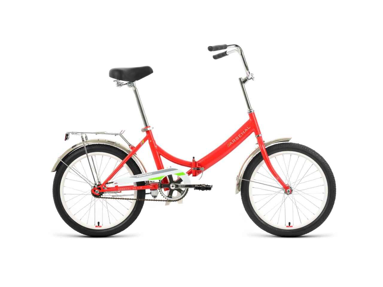 Велосипед Forward Arsenal 20 1.0 (14, красный/зеленый, 2022)