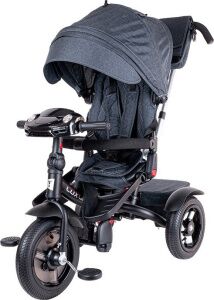 Трехколесный велосипед с ручкой Tech Team Luxury / NN013418 (черный)