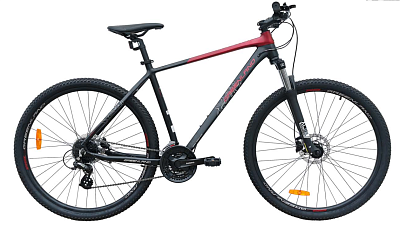 Велосипед GreenLand ATLAS 29 (21, черный/красный, 2024)