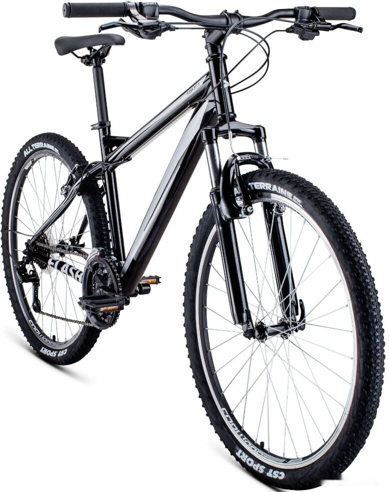 Велосипед Forward Flash 26 1.0 (15, черный/серый, 2022)