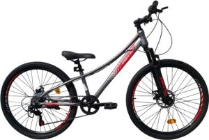 Велосипед GreenLand Cruise 24 (11, серый/красный, 2025) Велосипед GreenLand Cruise 24 (11, серый/красный, 2025)