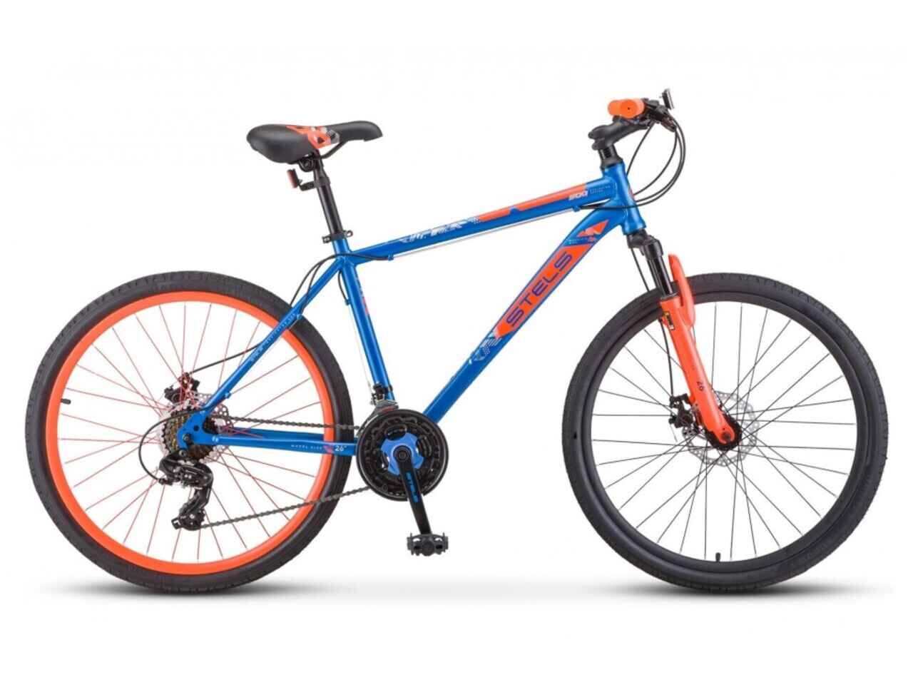Велосипед Stels Navigator 500 MD 26 F010 (20, синий/красный, 2022)