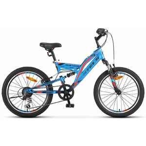 Детский велосипед Stels Mustang 20V Z010 (синий, 2025)