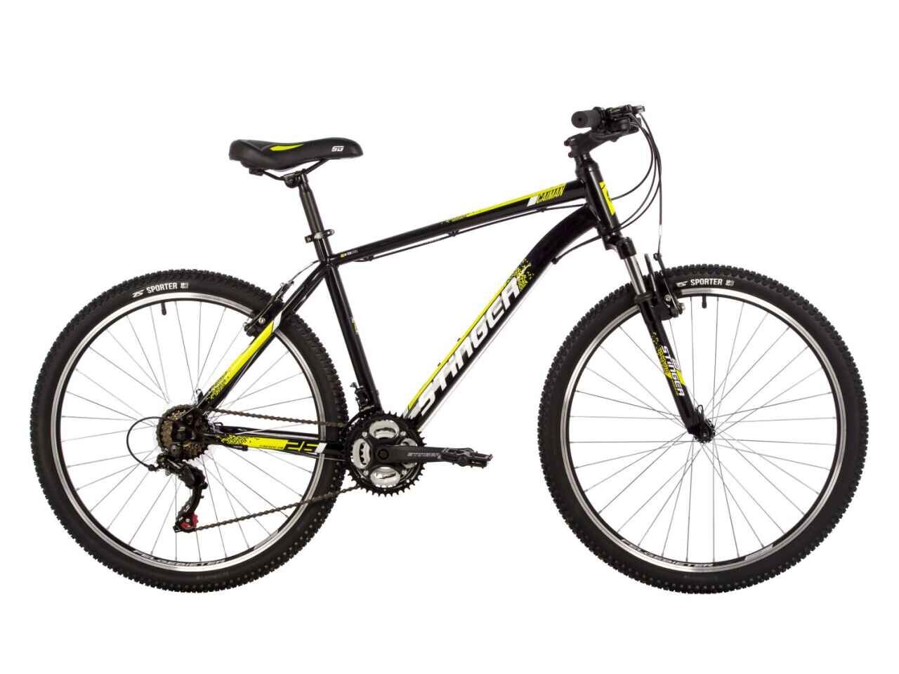 Велосипед Stinger Caiman 26 р.14 2023 (черный) 26SHV.CAIMAN.14BK3