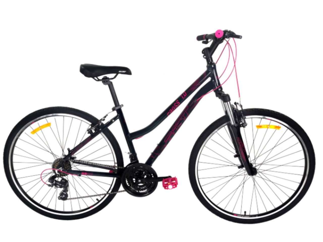 Велосипед Aist Cross 1.0 W (17, черный, 2021)