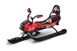 Снегокат Nika Snowpatrol 2 NEW рама черная СО СПИНКОЙ, велоруль