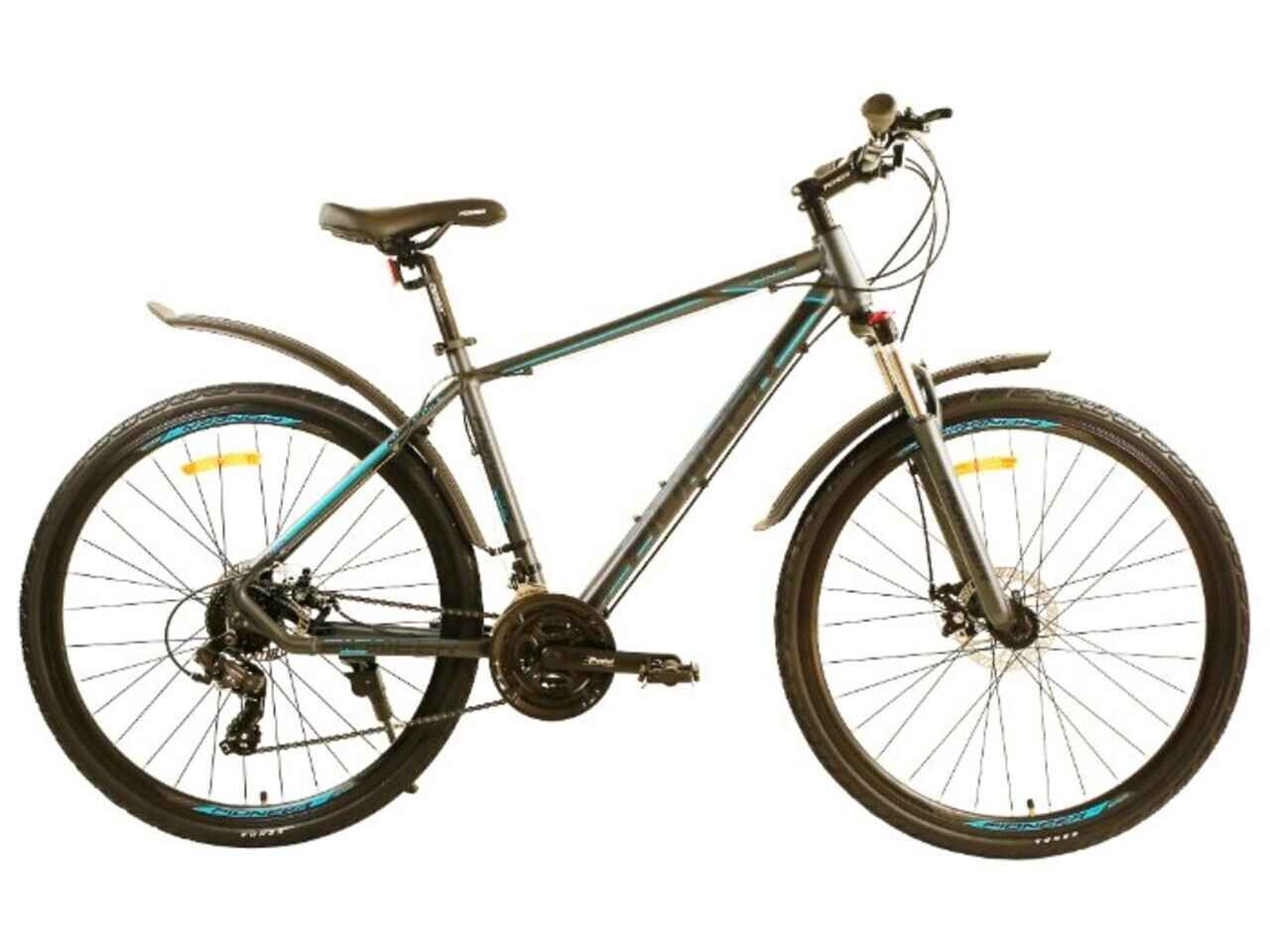 Велосипед Pioneer Hunter 700c (19, серый/черный/синий)