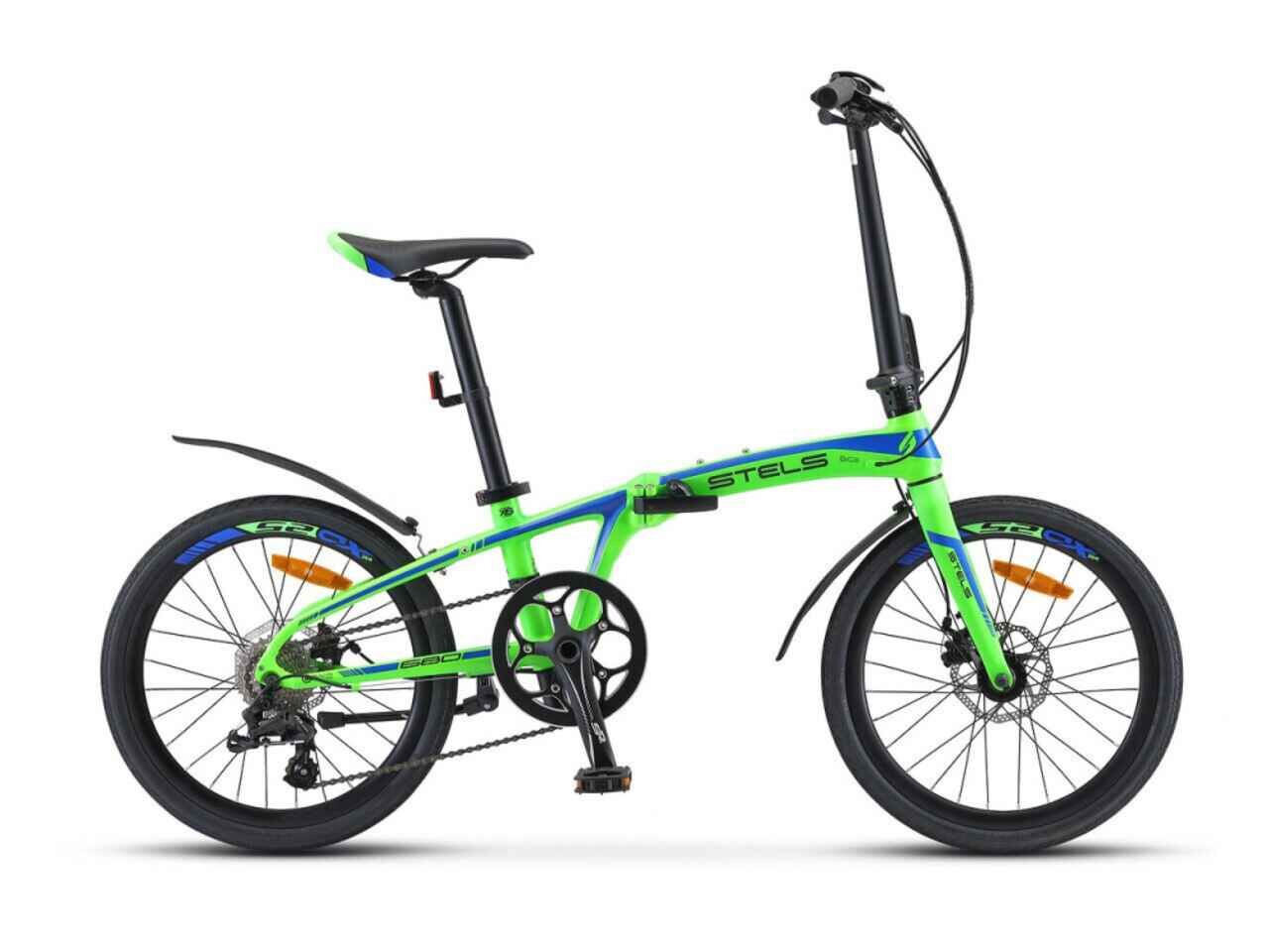 Велосипед Stels Pilot 680 MD 20 V010 2020 (зеленый/синий)