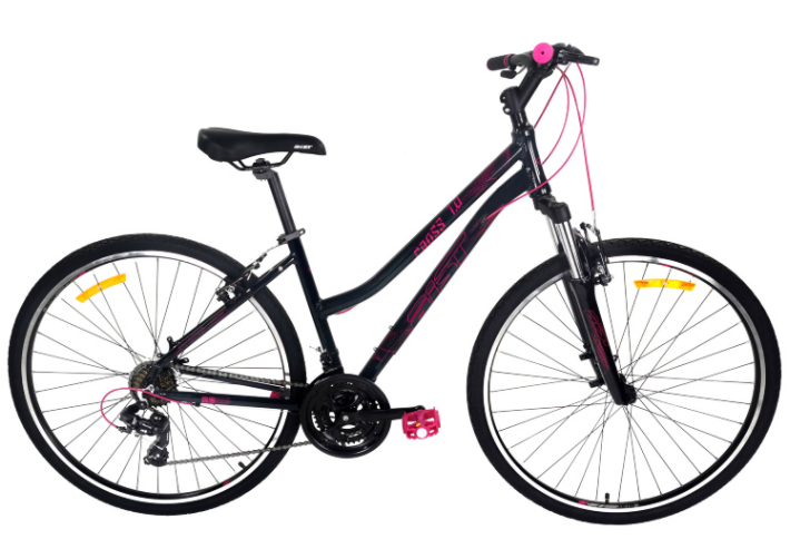 Велосипед Aist Cross 1.0 W (17, черный, 2021)