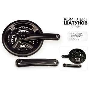 Система шатунов Prowheel TY-CM99, 28/38/48T, 170 мм, PR11014 Система шатунов Prowheel TY-CM99, 28/38/48T, 170 мм, PR11014