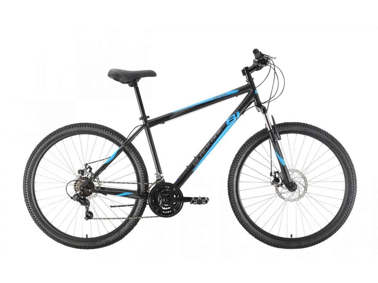Велосипед Black One Onix 27.5 D (18, черный/синий/серый, 2021)