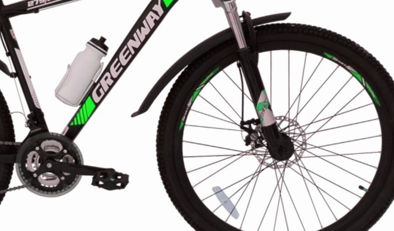 Велосипед Greenway 275M031 (17.5, черный/зеленый, 2018)