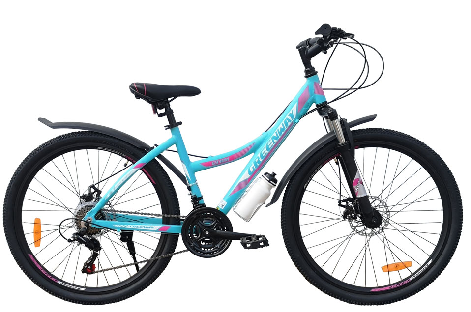 Велосипед Greenway 6930M 26 (16, голубой/розовый, 2021)