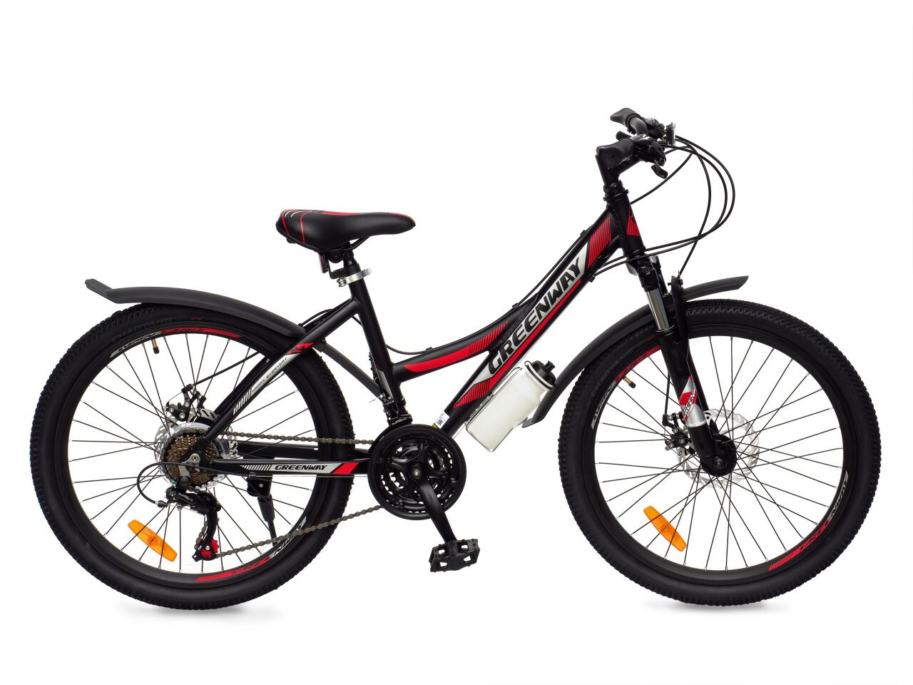 Велосипед Greenway 6930M 26 (16, черный/красный, 2021)