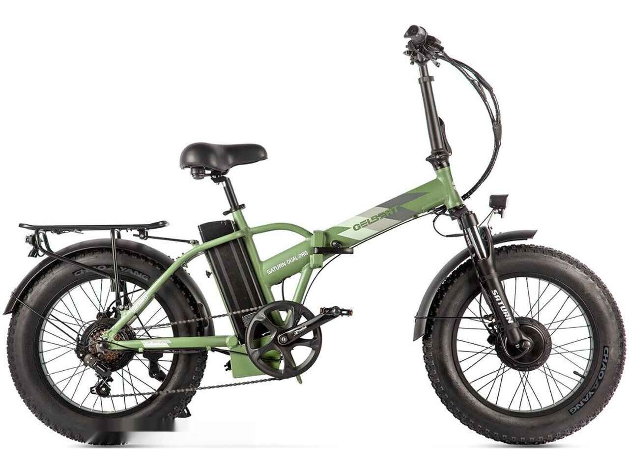 Электровелосипед Gelbert Saturn Dual PRO (хаки) Электровелосипед Gelbert Saturn Dual PRO (хаки)