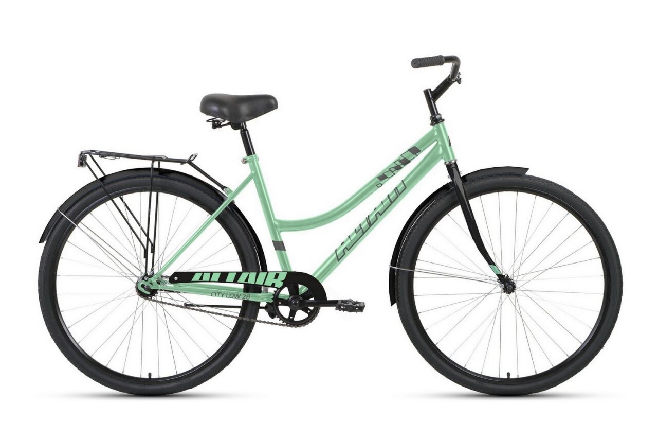 Велосипед ALTAIR City 28 low (19, мятный/черный, 2022)