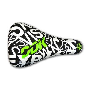 Велоседло DDK C17 FIX-2 (Black-White-Green)