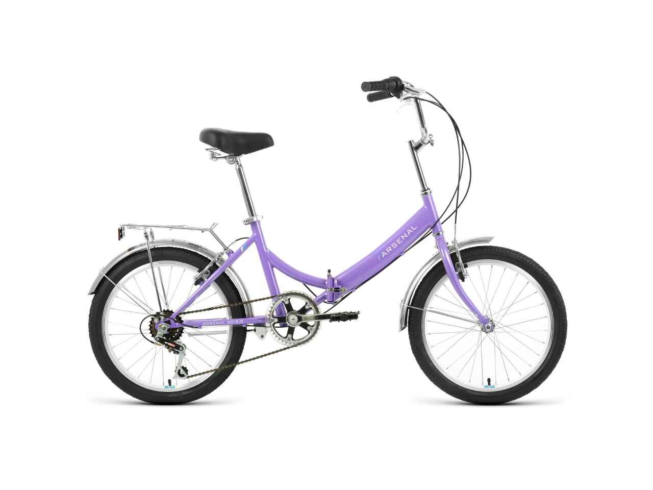 Велосипед Forward Arsenal 20 2.0 (14, фиолетовый/белый, 2022)