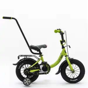 Детский велосипед Zigzag ZOO 12 (зеленый, с ручкой) ZG-1284