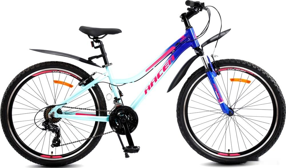Велосипед Racer Vega 26 2021 (голубой/синий)