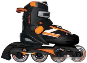 Роликовые коньки Vimpex Sport PW-121A (р. 27-30, черный/оранжевый)