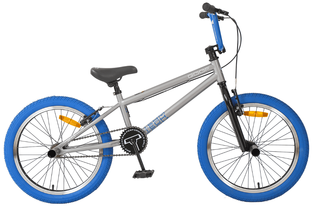 Велосипед Techteam Goof 20 (серый/синий, 2020)