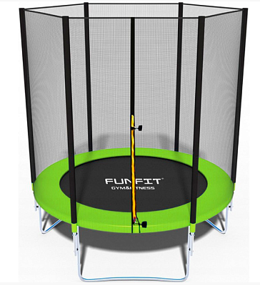 Батут Funfit 6ft (зеленый) BASIC 183 см с лестницей