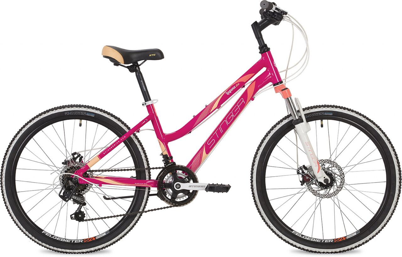 Велосипед Stinger Laguna D 24 р.14 2021 (розовый) 24AHD.LAGUNAD.14PK10