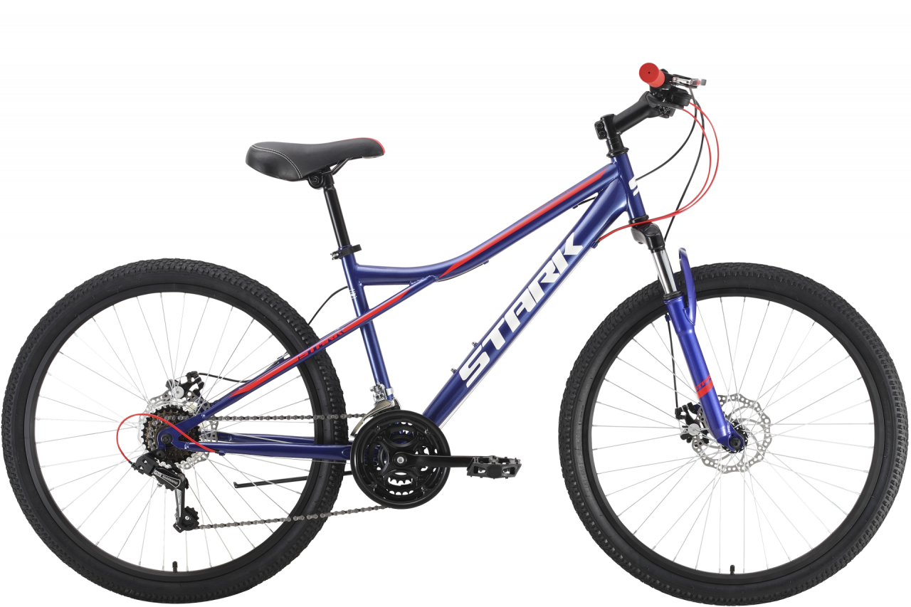 Велосипед Stark Slash 26.1 D Steel (16, синий/красный, 2022)