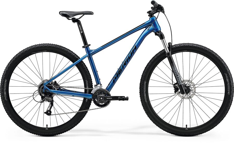 Велосипед Merida Big.Nine 60-3x (14.5, голубой/черный, 2021)