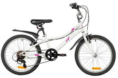 Детский велосипед Foxx Jasmine 20 (белый, 2026) 20SH6V.JASMINE.WT6