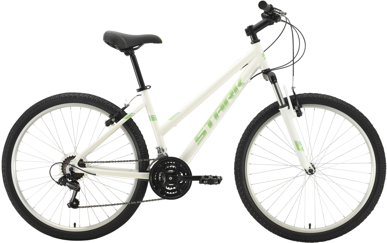 Велосипед Stark Luna 26.1 D (2021) 16 (Белый-Салатовый) HD00000202