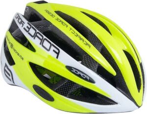 Спортивный шлем FORCE Road L/XL (салатовый/белый)