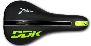 Велоседло DDK 2033 ROTA (Black-White-Green)