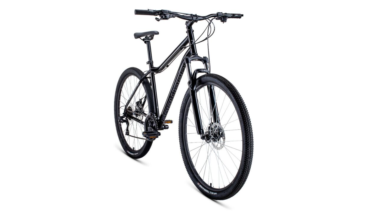Велосипед Forward Sporting 29 2.2 Disc (17, черный/серый, 2021) RBKW1M19G002
