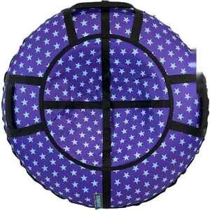 Тюбинг Hubster SnowDream Glamour S Звезды 120см во9153-3 (фиолетовый)