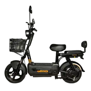 Электровелосипед Gekkon EC02 (черный/оранжевый)