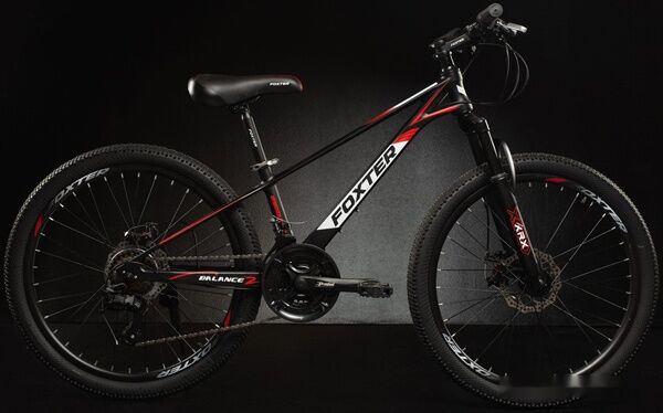 Велосипед Foxter Balance 2.0 2022 (черный/красный)