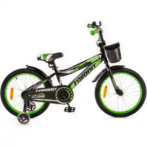 Детский велосипед Favorit Biker 18 (черный/зеленый) BIK-18GN