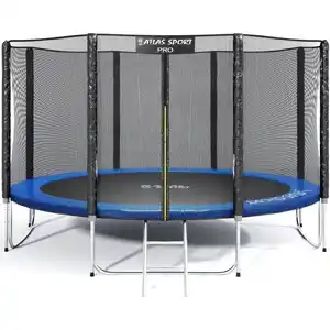 Батут Atlas Sport 312 см - 10ft Pro (4 ноги, внешняя сетка, синий)