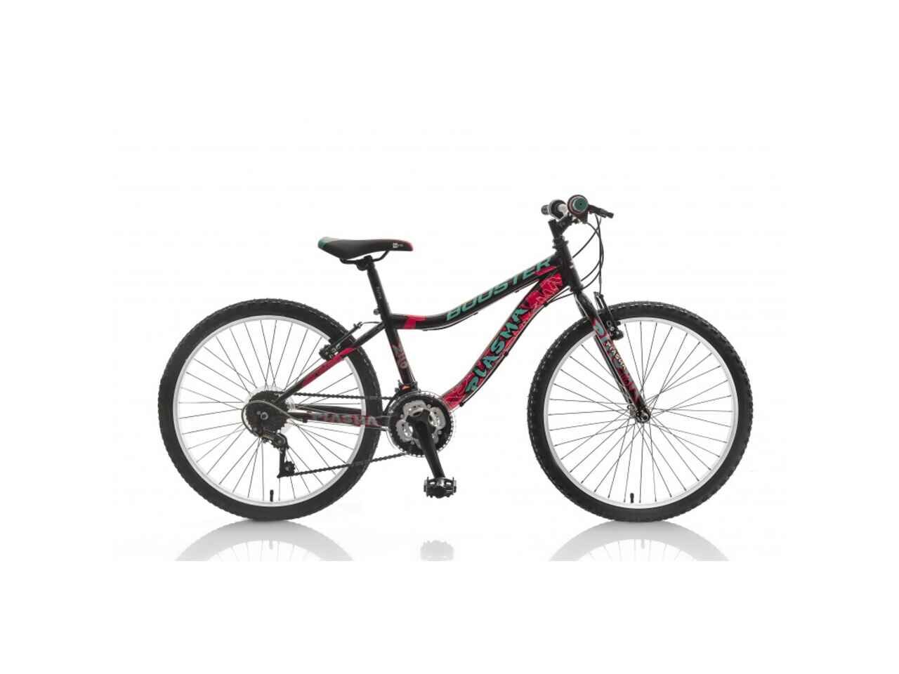 Велосипед Booster Plasma 240 (черный/розовый, 2021)