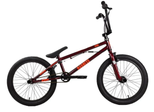 Велосипед Stark Madness BMX 3 2025 (бордовый/оранжевый/черный)