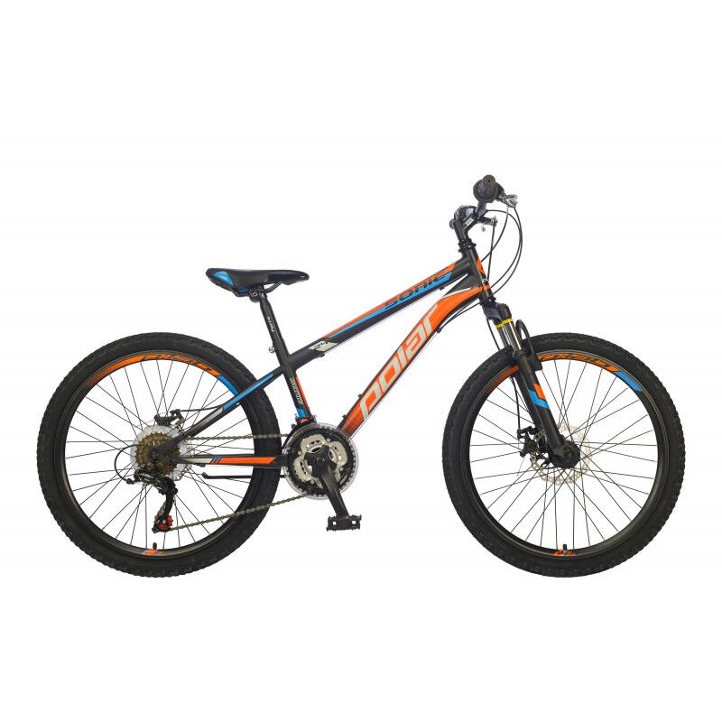 Велосипед Polar Sonic 24 FS Disk (черный/оранжевый, 2021)