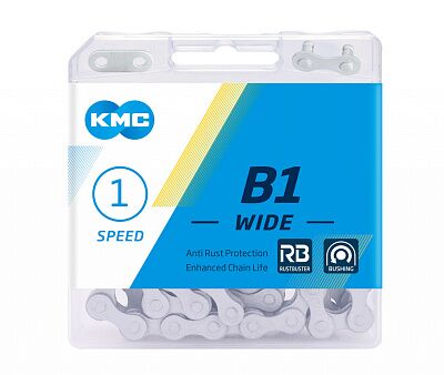 Цепь KMC B1 WIDE RB, 1/2X1/8X112L (в боксе),B1RB-W