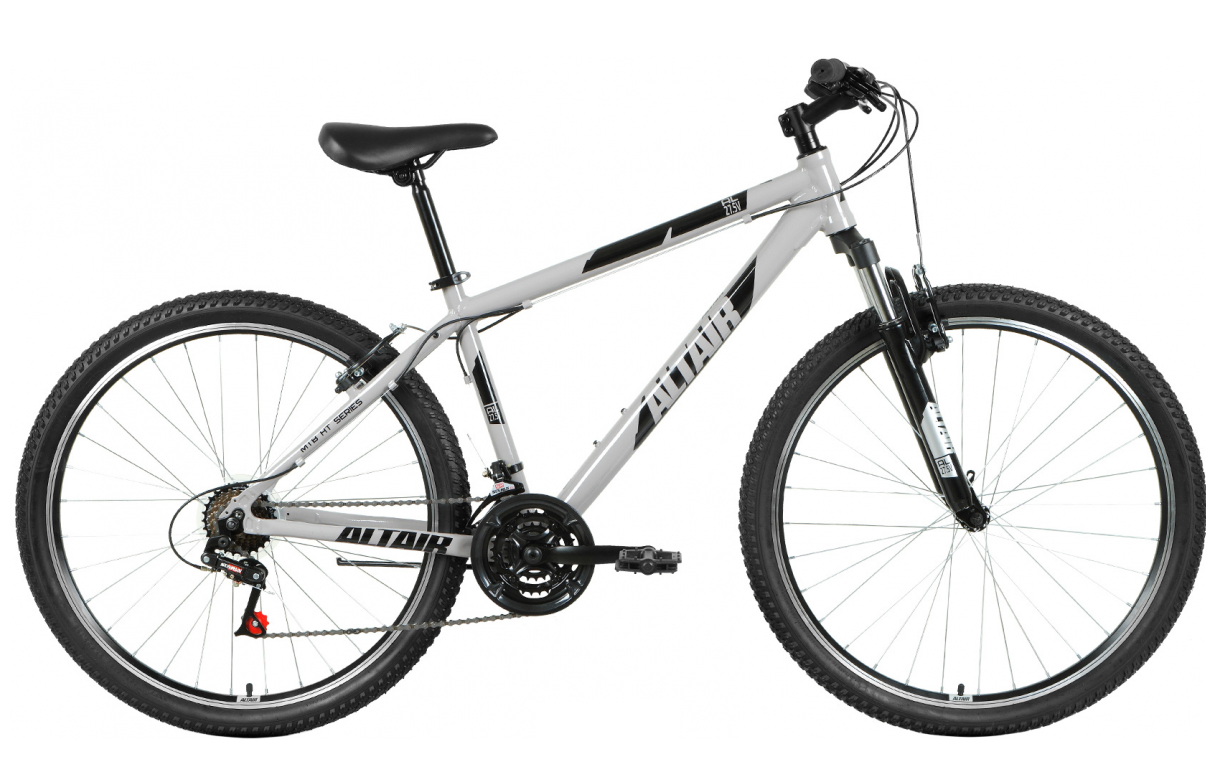 Велосипед ALTAIR 27.5 V (17, серый/черный, 2021)