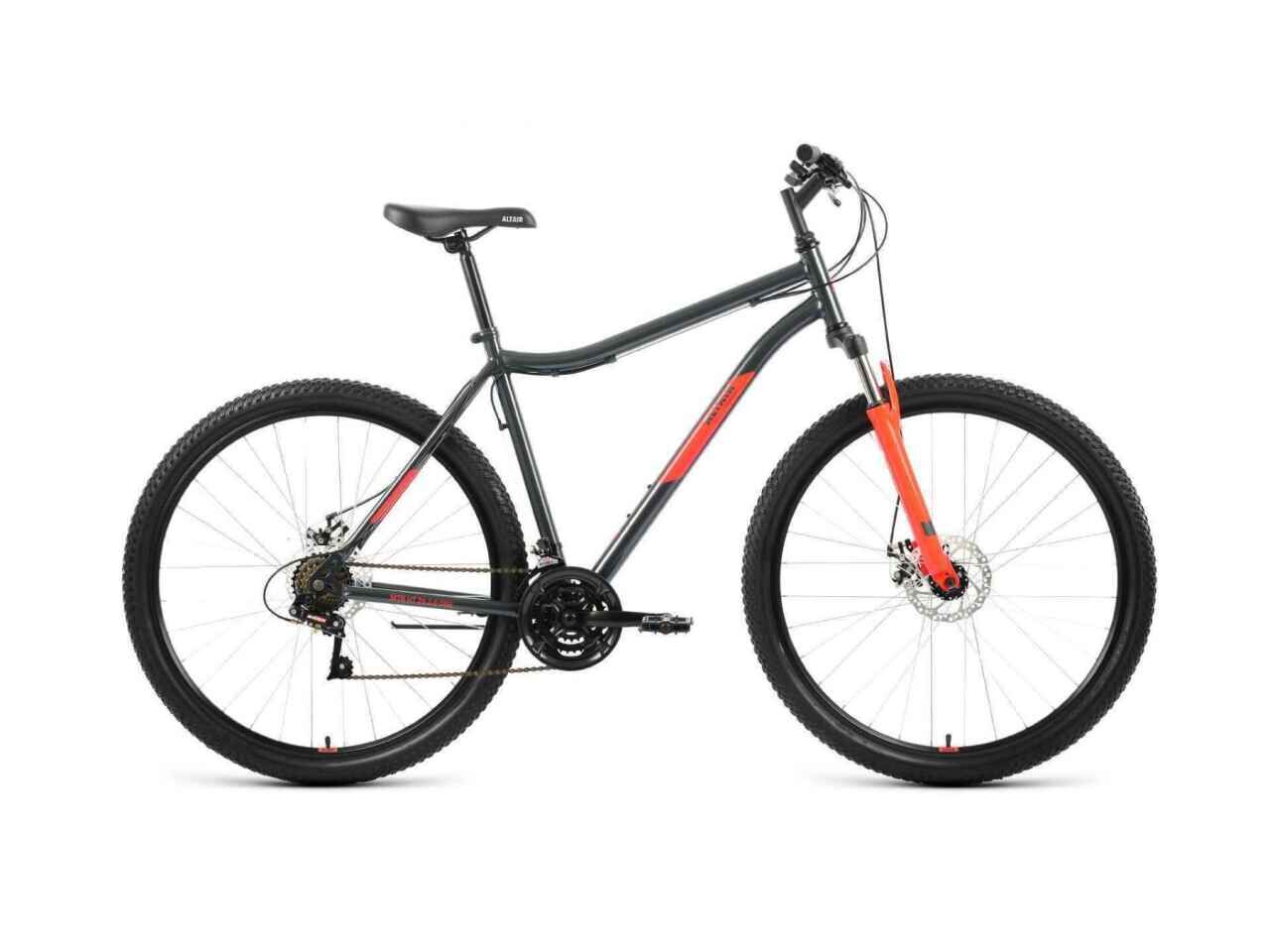 Велосипед ALTAIR MTB HT 29 2.0 D р.21 2022 (темно-серый/красный) RBK22AL29181